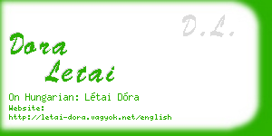 dora letai business card