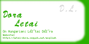 dora letai business card